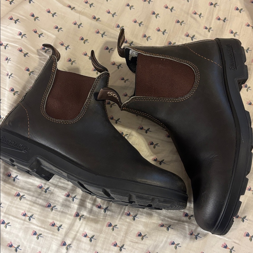 Blundstone 500 Leather Chelsea Boots - Stout Brown - Picture 2 of 5